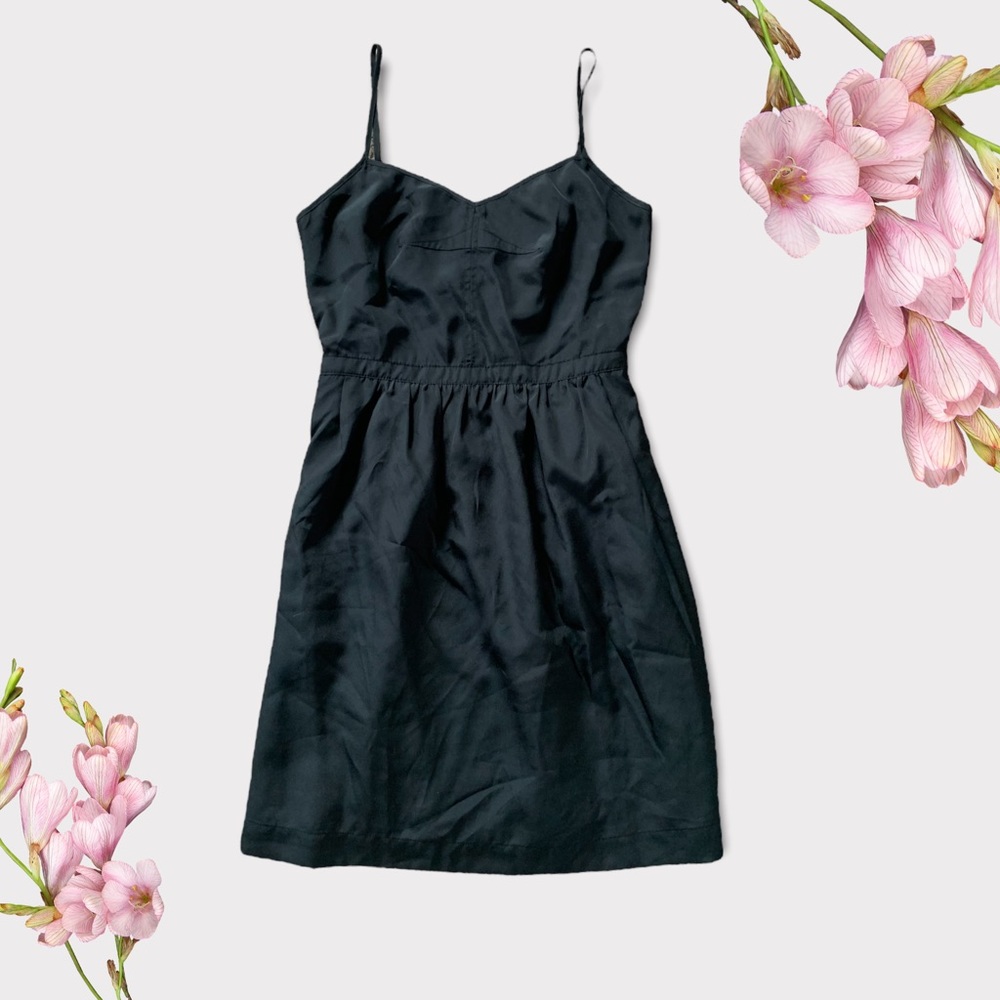 —SOLD J. Crew Woman’s Dress Size 0 Little Black Dress, Pockets Adjustable Straps
